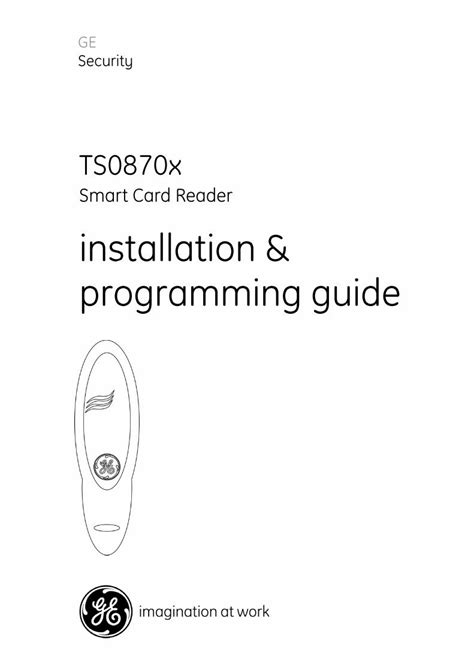 tecom smart card programmer manual|GE Security TS0870x Installation & Programming .